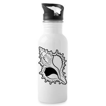shell - Water bottle with straw - white - Right