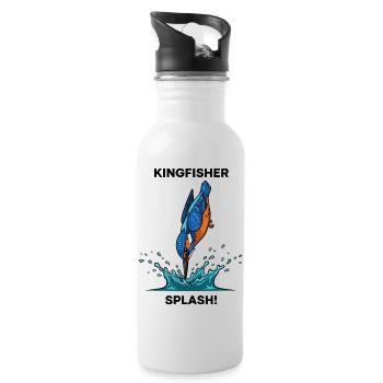 Kingfisher Splash Kingfisher River - Trinkflasche mit integriertem Trinkhalm - Weiß - Rechts