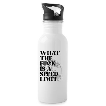 Car - Water bottle with straw - white - Right