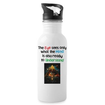 The_Eye - Water bottle with straw - white - Right