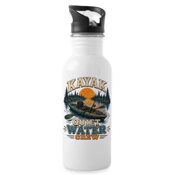 KAYAK QUIET WATER CREW Angeln - Trinkflasche mit integriertem Trinkhalm - Weiß - Rechts