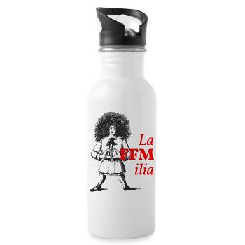 La FFMilia – Struwwelpeter Frankfurt - Trinkflasche mit integriertem Trinkhalm - Weiß - Rechts