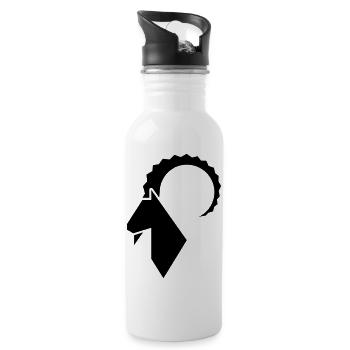 Biohof Gunz 3 - Trinkflasche mit integriertem Trinkhalm - Weiß - Rechts