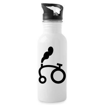 Tractor - Trinkflasche mit integriertem Trinkhalm - Weiß - Rechts
