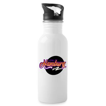 Hamburg - Water bottle with straw - white - Right