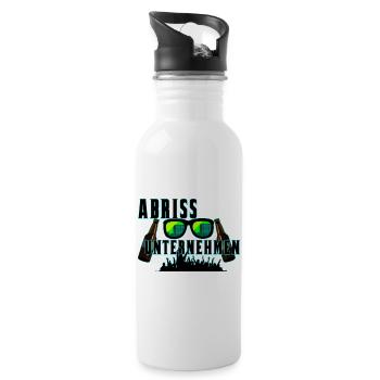ABRISS UNTERNEHMEN - Trinkflasche mit integriertem Trinkhalm - Weiß - Rechts