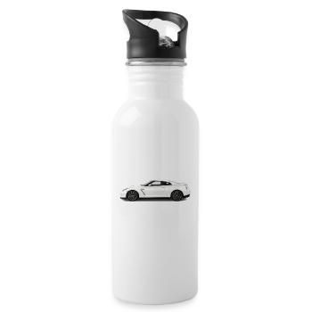 GTR R35 - Water bottle with straw - white - Right