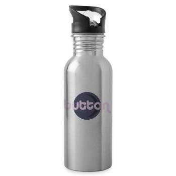 Button - Water bottle with straw - silver - Right