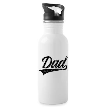 DAD SWOOSH-TO-BE DAD - Water bottle with straw - white - Right