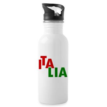 Italy - Water bottle with straw - white - Right