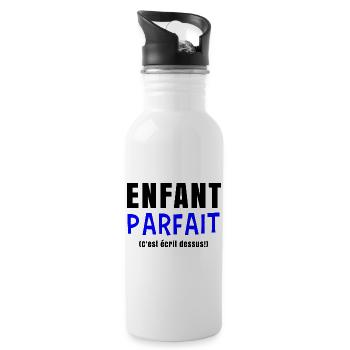 Enfant parfait c'est écrit dessus - Cadeau enfant - Gourde avec paille intégrée - blanc - Droite