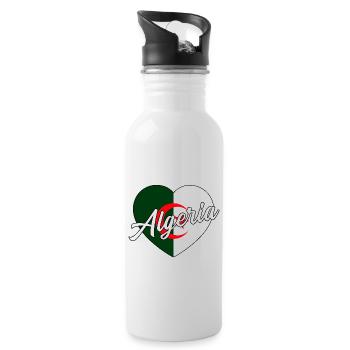 Algeria - Water bottle with straw - white - Right