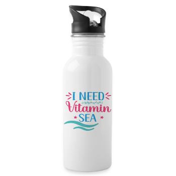 I need Vitamin Sea - Water bottle with straw - white - Right