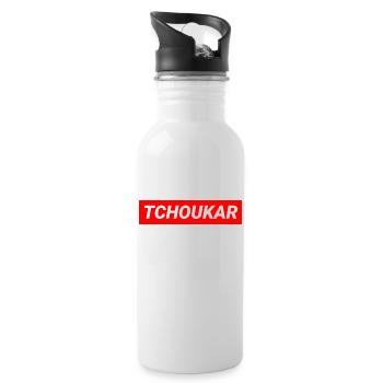 Tchoukar Grenoble Homme - Gourde avec paille intégrée - blanc - Droite