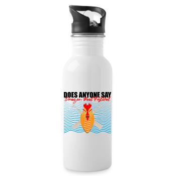 Dragon boating theme for dragon boat paddling - Water bottle with straw - white - Right