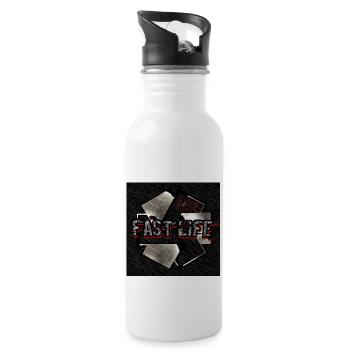 Fast Life [24/7] Fast Life - Image - 2023 - Water bottle with straw - white - Right