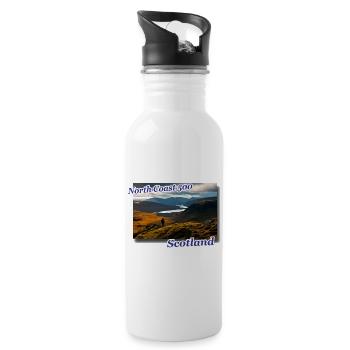 nc500 scotland - Water bottle with straw - white - Right