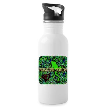 Forever Young - Club WoW - Water bottle with straw - white - Right