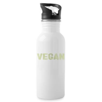 Vegan - splash - Water bottle with straw - white - Right