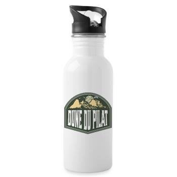 Dune du Pilat Arcachon France - Water bottle with straw - white - Right