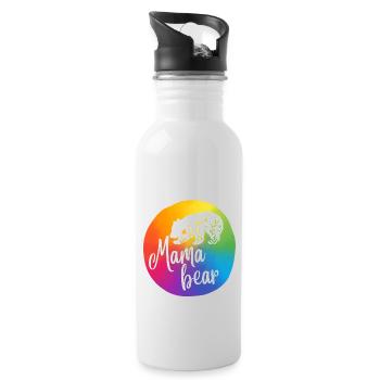 Mamabear, Rainbow II - Water bottle with straw - white - Right