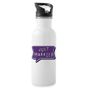 SAINT VALENTINE. bachelorette party. I LOVE YOU. I LOVE YOU. LOVE - Water bottle with straw - white - Right
