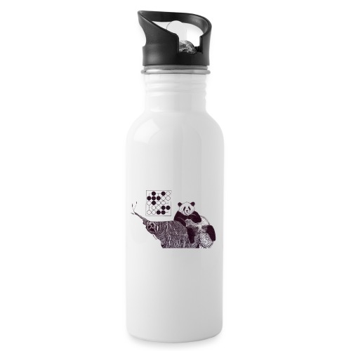 Panda 5x5 Seki - Water bottle with straw