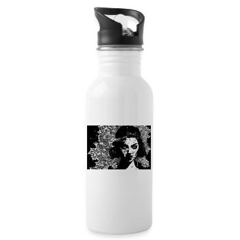 Trinity #1 - Water bottle with straw - white - Right