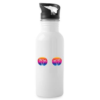 Schools Out Forever Retired Loving It Summer - Trinkflasche mit integriertem Trinkhalm - Weiß - Rechts