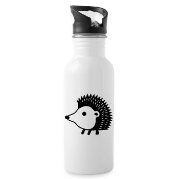 Igel - Trinkflasche mit integriertem Trinkhalm - Weiß - Rechts