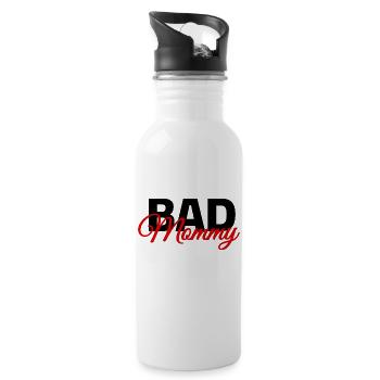 Bad Mommy - Water bottle with straw - white - Right
