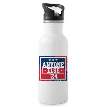 Anyone Else Election 2024 - Water bottle with straw - white - Right