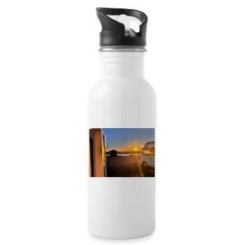 Storytelling - Trinkflasche mit integriertem Trinkhalm - Weiß - Rechts