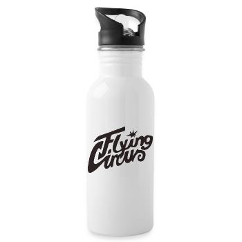 « Flying Circus » Scénario vintage - Gourde avec paille intégrée - blanc - Droite
