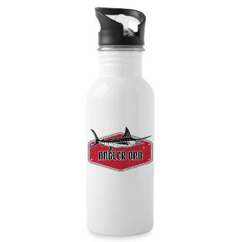 ANGLER OPA MODERN MARLIN - Trinkflasche mit integriertem Trinkhalm - Weiß - Rechts