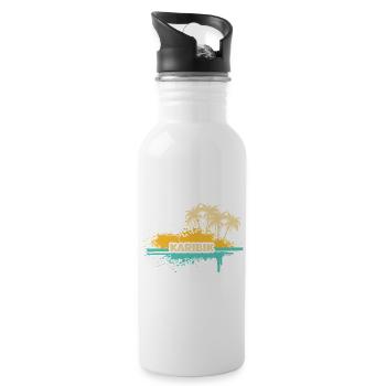 Vacation Caribbean - Water bottle with straw - white - Right