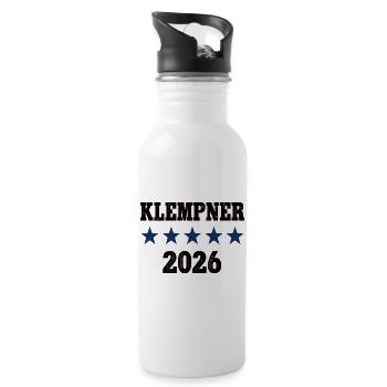 Plumber Training Profession Plumbing Work Apprenticeship - Water bottle with straw - white - Right