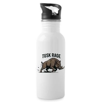 Tusk Rage Wild Boar Strength - Water bottle with straw - white - Right