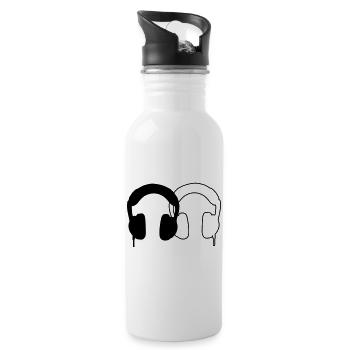 Headphones - Water bottle with straw - white - Right