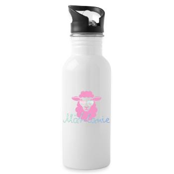 Mählanie - Trinkflasche mit integriertem Trinkhalm - Weiß - Rechts