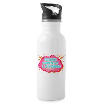 Mood Swings Menopause - Water bottle with straw - white - Right