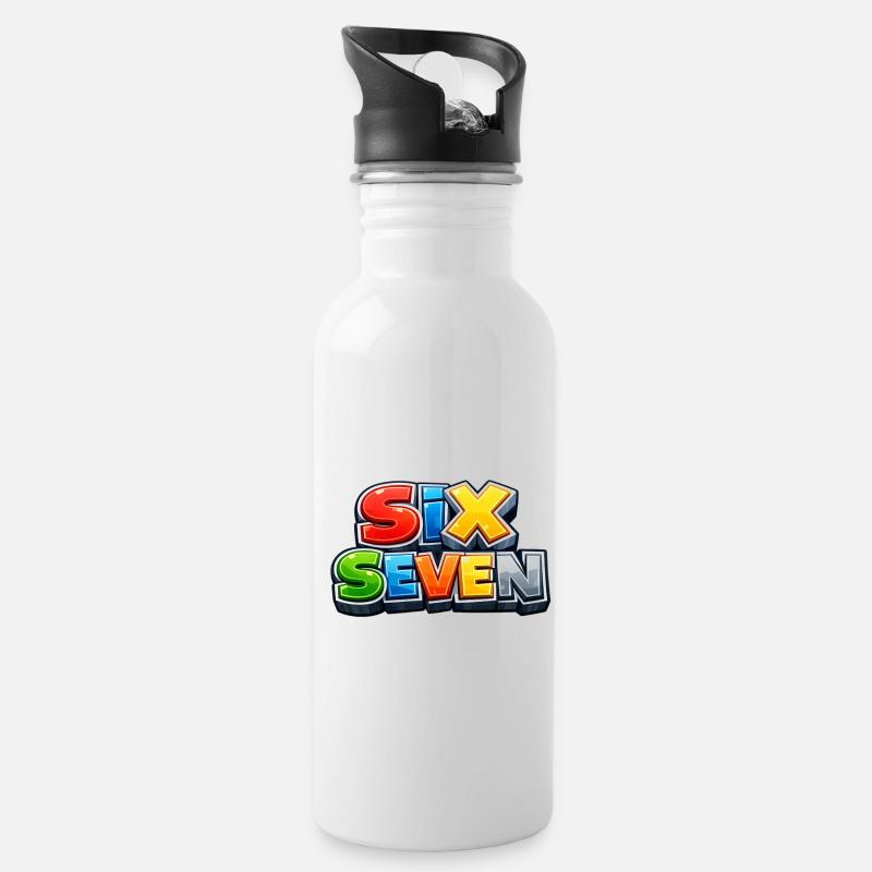 SixSeven - Water bottle with straw - white