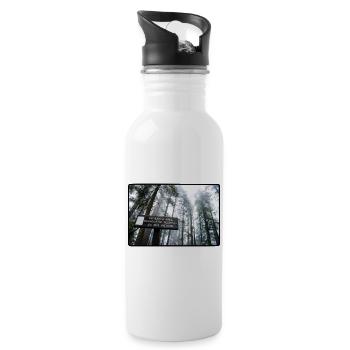Mammutbaum Foto Baum Wald Natur National Forest  - Trinkflasche mit integriertem Trinkhalm - Weiß - Rechts