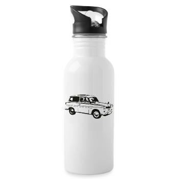  600 500 Kombi Tra - Trinkflasche mit integriertem Trinkhalm - Weiß - Rechts