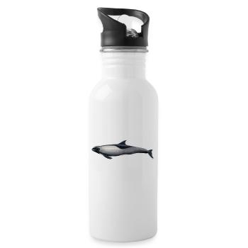 Melon head dolphin - Peponocephala electra - Water bottle with straw - white - Right
