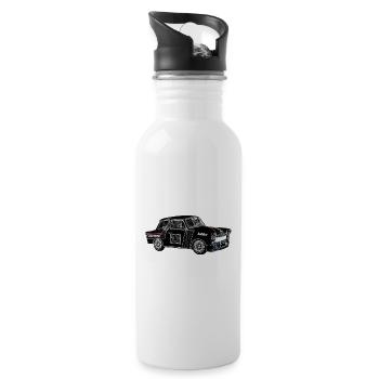  color - Water bottle with straw - white - Right
