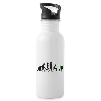 Evolution of Gamer Evolution - Trinkflasche mit integriertem Trinkhalm - Weiß - Rechts