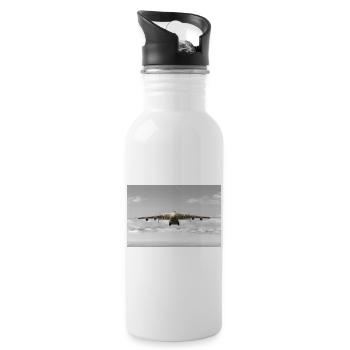 An-225 Mriya - Trinkflasche mit integriertem Trinkhalm - Weiß - Rechts