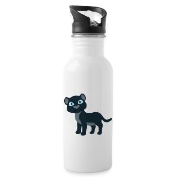 Panther - Water bottle with straw - white - Right