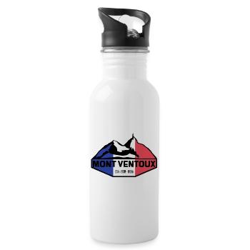 Mont Ventoux Slim France Edition - Trinkflasche mit integriertem Trinkhalm - Weiß - Rechts